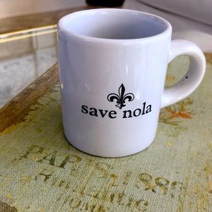 Save Nola mini coffee cup